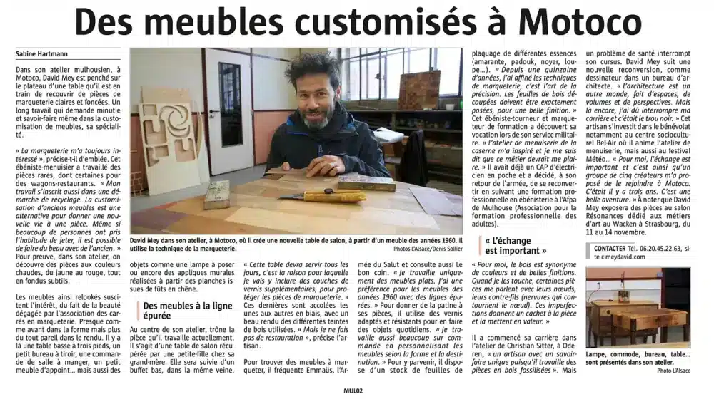 Journal L'Alsace - 04/011/16