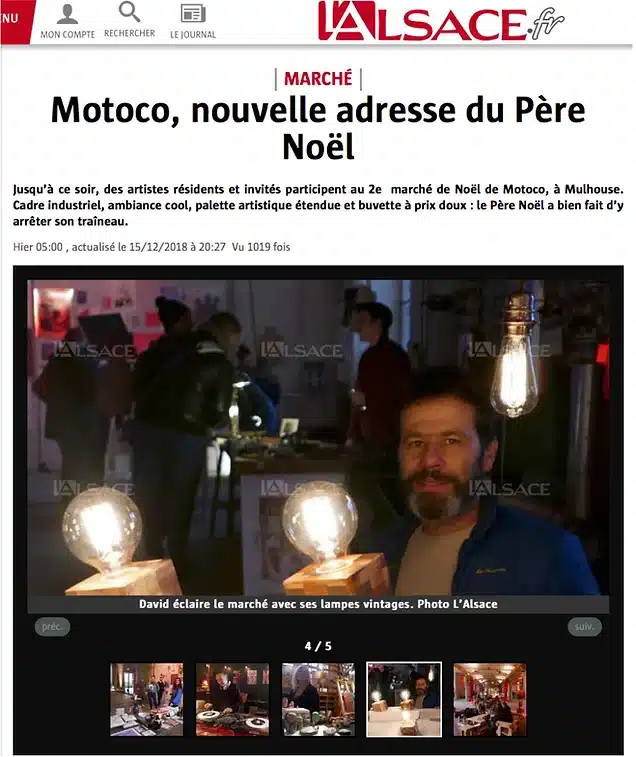 Journal l'Alsace du 16/12/18